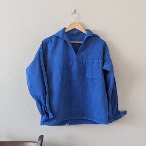 Rawson Vintage Overdye Matisse Blue Sailor Popover Shirt